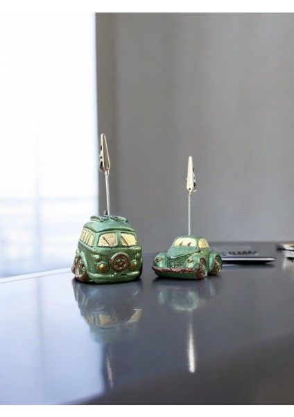 Şirin Simli Yeşil Woswos ve Otobüs Fotoğraf Not Tutucu Ofis Masası Tutacak Hediyelik fırsatları