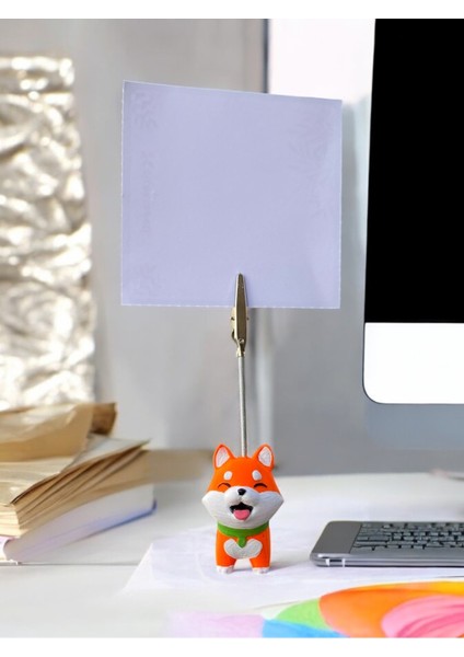 Akita Sevimli Yavru Köpek Fotoğraf Not Tutacağı Ofis Masası Hediyelik fiyatları