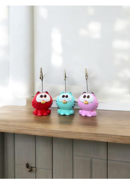 Sevimli Yaramaz Kedi Garfield Fotoğraf Not Tutucu Ofis Masası Tutacak Hediyelik