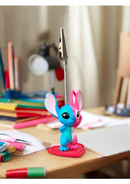 Kawaii Sevimli Stitch Angel Fotoğraf ve Not Tutucu - Ofis Masa Not Tutacağı fiyatları