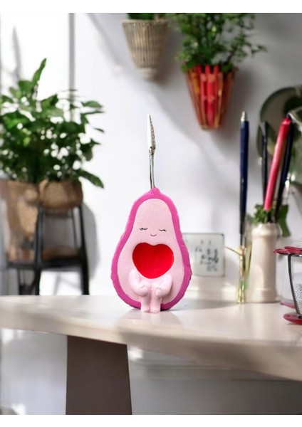 Kawaii Sevimli Pembe Avokado Temalı Fotoğraf ve Not Tutucu - Ofis Masa Not Tutacağı fiyatları