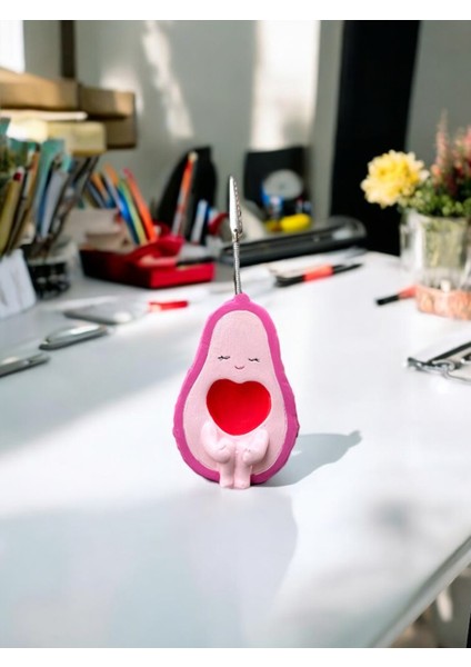 Kawaii Sevimli Pembe Avokado Temalı Fotoğraf ve Not Tutucu - Ofis Masa Not Tutacağı fırsatları