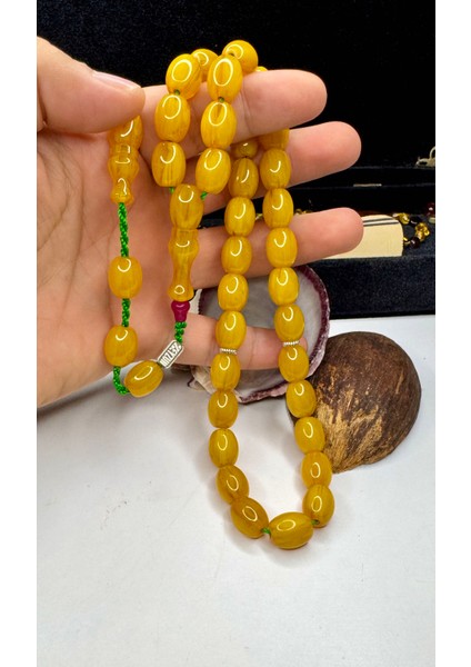 Zeyzun Işçilik Osmanlı Torunu Çubuk Sıkma Kehribar Tesbih fiyatları