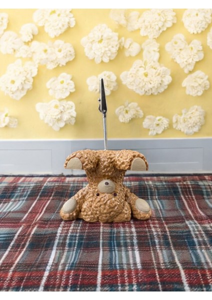 Sevimli Ters Duran Ayıcık Fotoğraf Not Tutucu Ofis Masası Tutacak Hediyelik