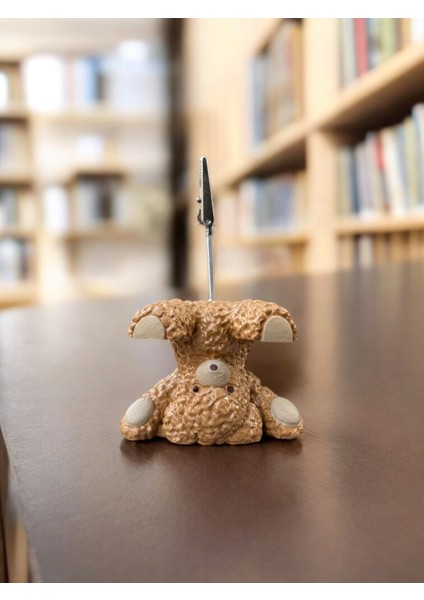 Sevimli Ters Duran Ayıcık Fotoğraf Not Tutucu Ofis Masası Tutacak Hediyelik modelleri