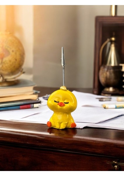 Altın Saçlı Kawaii Sevimli Sarı Civciv Fotoğraf ve Not Tutucu - Ofis Masa Not Tutacağı fiyatları