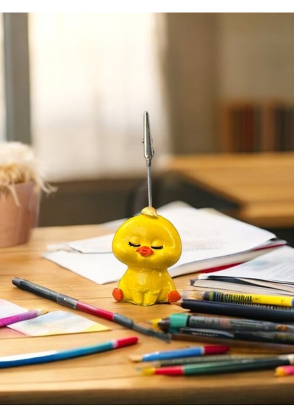 Altın Saçlı Kawaii Sevimli Sarı Civciv Fotoğraf ve Not Tutucu - Ofis Masa Not Tutacağı fırsatları