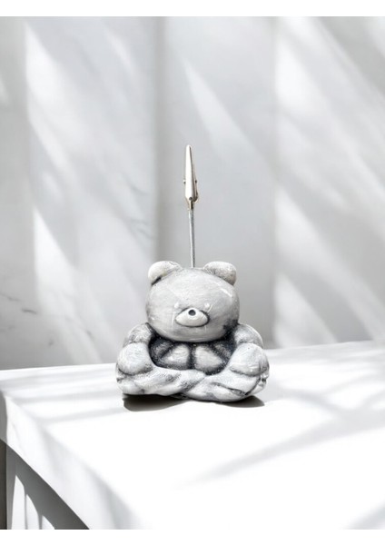 Kawaii Sevimli Kaslı Ayı Eskitme Fotoğraf ve Not Tutucu - Ofis Masa Not Tutacağı fiyatları