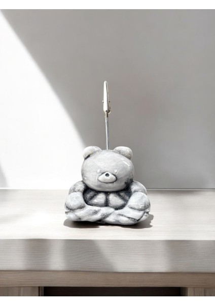 Kawaii Sevimli Kaslı Ayı Eskitme Fotoğraf ve Not Tutucu - Ofis Masa Not Tutacağı fırsatları