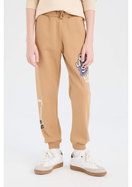 Erkek Çocuk Baskılı Beli Paçası Lastikli Eşofman Altı