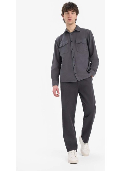 %100 Pamuk Bol Rahat Kesim Wide Leg Geniş Paça Yazlık Keten Görünümlü Pantolon D7285AX25SP