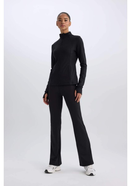 Fit Flare Fit İspanyol Paça Standart Boy Sporcu İnce Pantolon D7197AX25SP