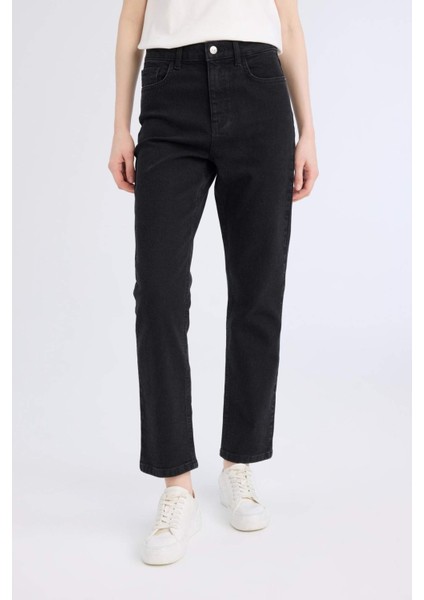 Mary Vintage Straight Fit Yüksek Bel Düz Paça Uzun Jean Pantolon D8180AX25SP