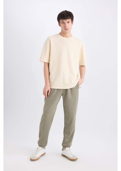 Regular Fit İnce Eşofman Altı Fermuar Cepli Beli Bağcıklı Lastikli Paça B3657AX25SP