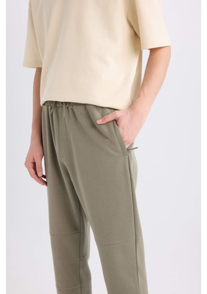 Regular Fit İnce Eşofman Altı Fermuar Cepli Beli Bağcıklı Lastikli Paça B3657AX25SP