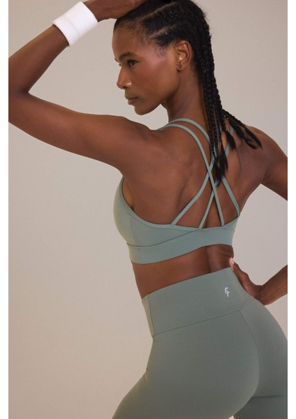 Fit Yuvarlak Yaka Sporcu Bra D7378AX25SP