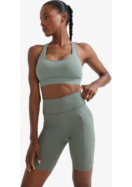 Fit Yuvarlak Yaka Sporcu Bra D7378AX25SP