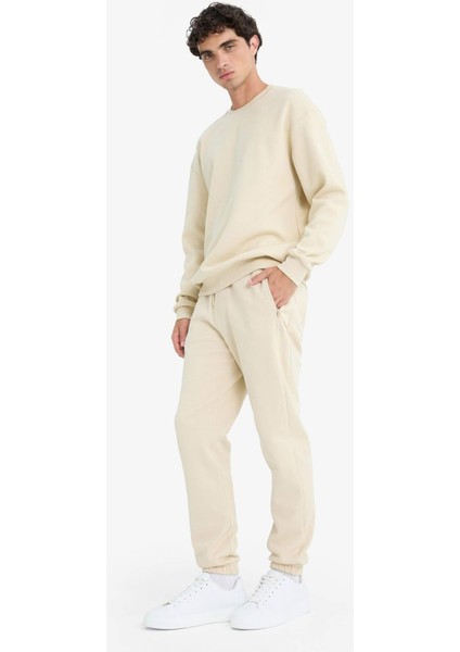 Slim Fit Dar Kesim Fermuar Cepli Pike Eşofman Altı D5258AX25SP