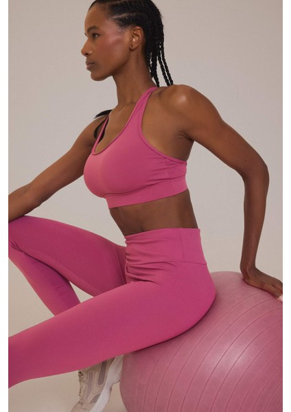 Fit Yuvarlak Yaka Sporcu Bra D7378AX25SP
