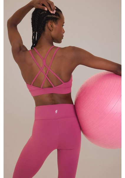 Fit Yuvarlak Yaka Sporcu Bra D7378AX25SP