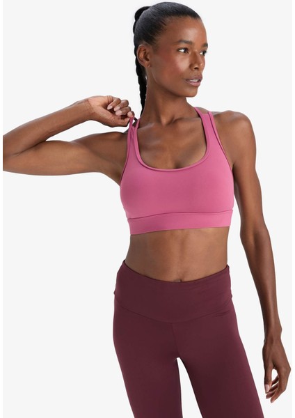 Fit Yuvarlak Yaka Sporcu Bra D7378AX25SP