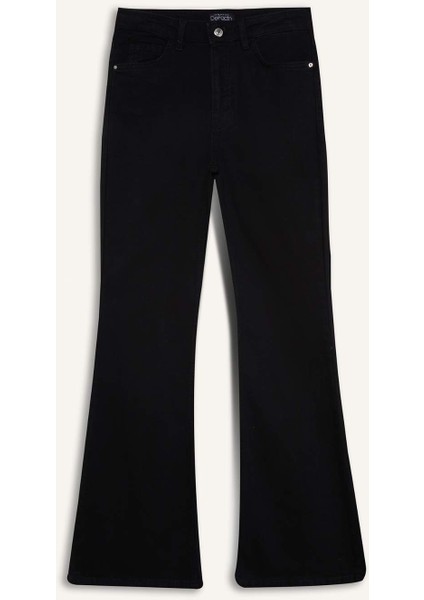 Mia Yüksek Bel Düz Paça Cepli Jean Pantolon D6639AX25SP