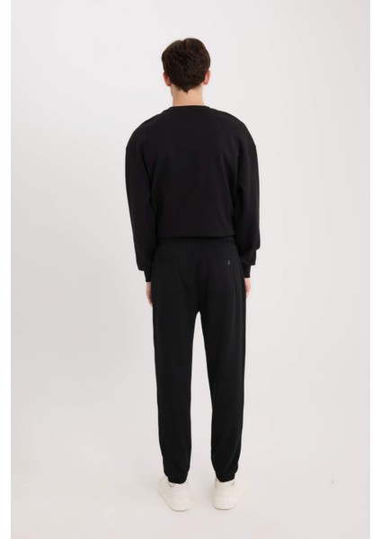 Slim Fit Dar Kesim Fermuar Cepli Pike Eşofman Altı D5258AX25SP