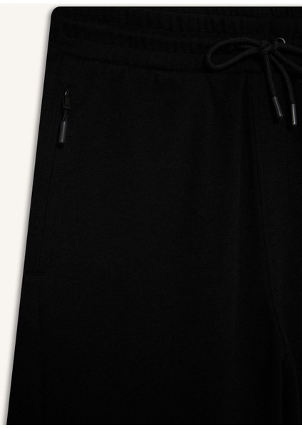 Slim Fit Dar Kesim Fermuar Cepli Pike Eşofman Altı D5258AX25SP