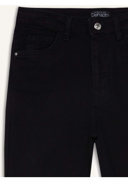 Mia Yüksek Bel Düz Paça Cepli Jean Pantolon D6639AX25SP