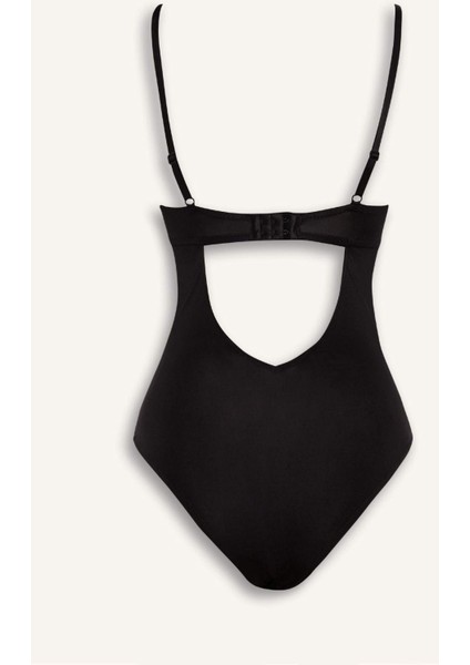 Yarım Dolgulu Dantel Detaylı Bodysuit-Fall in Love D8168AX25SP