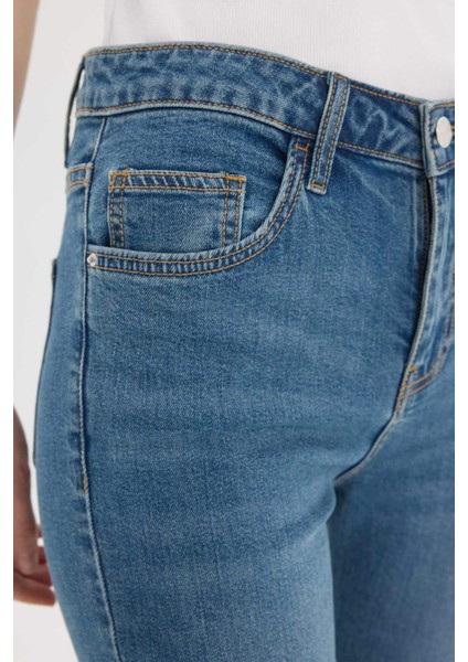 Yüksek Bel Geniş Paça Jean Pantolon D7972AX25SP