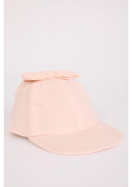 Kız Bebek Müslin Cap Şapka D8389A525SM