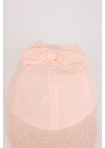 Kız Bebek Müslin Cap Şapka D8389A525SM