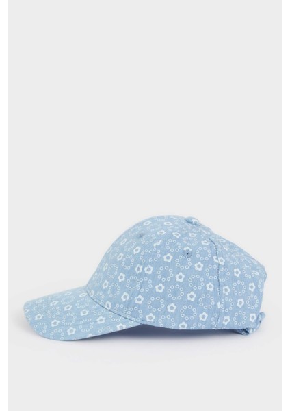 Kız Bebek Baskılı Pamuklu Cap Şapka D8387A525SM