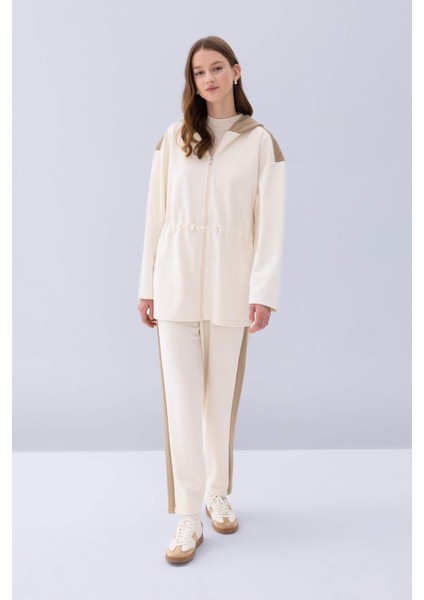 Beli Lastikli Yan Şeritli Harem Pantolon D9025AX24WN