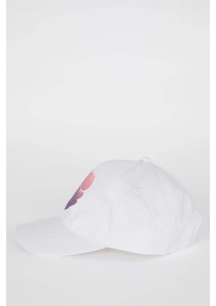 Kız Çocuk Baskılı Pamuklu Cap Şapka D8430A825SM