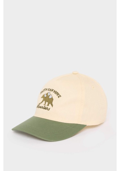 Erkek Çocuk Nakışlı Pamuklu Cap Şapka D8402A825SM