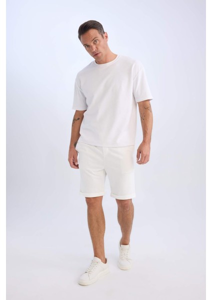 Beli Bağcıklı Yazlık Pike Bermuda Şort A7341AX25SP