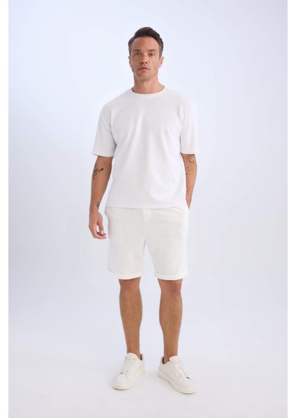 Beli Bağcıklı Yazlık Pike Bermuda Şort A7341AX25SP