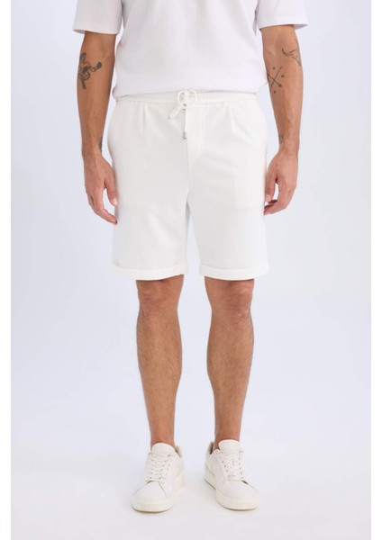 Beli Bağcıklı Yazlık Pike Bermuda Şort A7341AX25SP