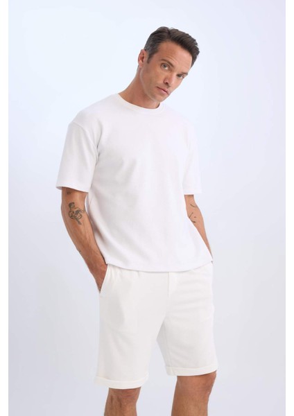 Beli Bağcıklı Yazlık Pike Bermuda Şort A7341AX25SP