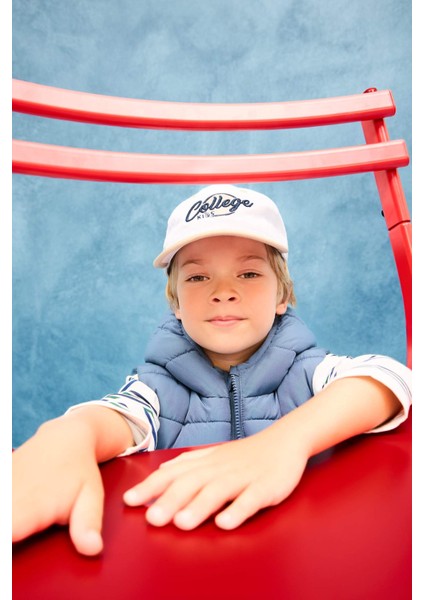 Erkek Çocuk Nakışlı Pamuklu Cap Şapka D8397A825SM