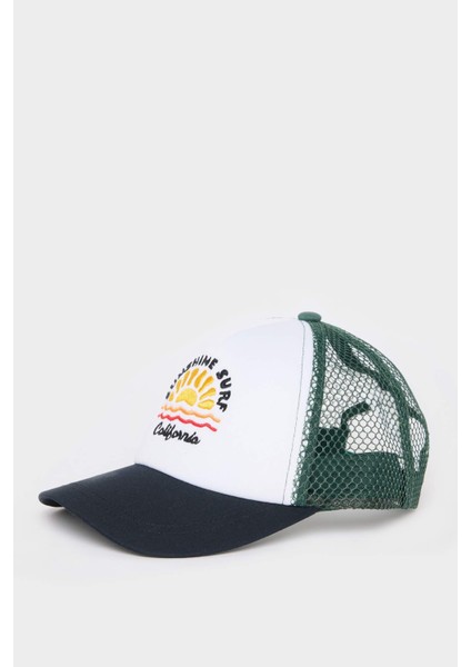 Erkek Çocuk Nakışlı Pamuklu Cap Şapka D8400A825SM