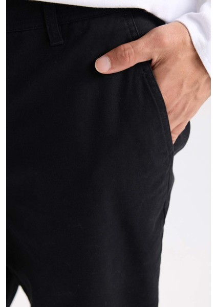 Regular Fit Normal Kesim Yazlık Düz Paça Chino Kanvas Pantolon D7349AX25SP