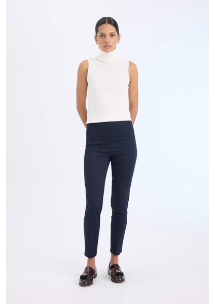 Sigaret Normal Bel Düz Paça Saten Kumaş Pantolon J8743AZ25SM