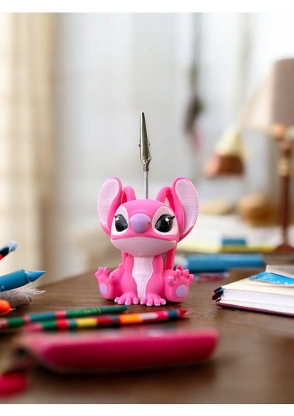 Stitch Angel Temalı Kawaii Pla Fotoğraf ve Not Tutucu - Ofis Masa Not Tutacağı fiyatları
