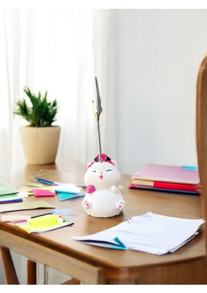 Tekli Japonya Şans Kedileri Kawaii Fotoğraf ve Not Tutucu - Ofis Masa Not Tutacağı modelleri