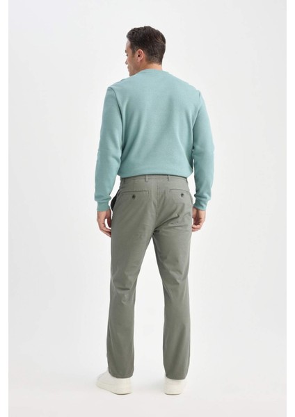 Regular Fit Normal Kesim Yazlık Düz Paça Chino Kanvas Pantolon D7349AX25SP