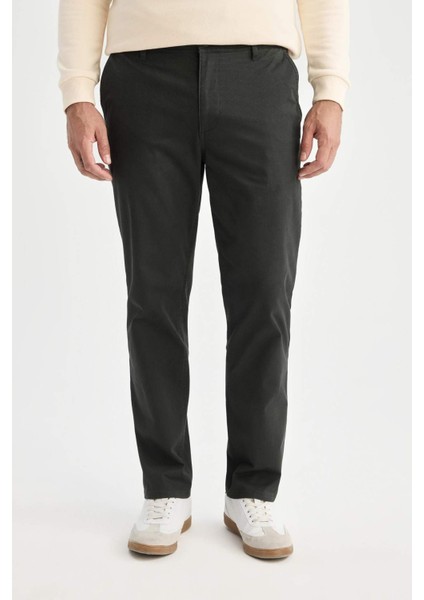 Regular Fit Normal Kesim Yazlık Düz Paça Chino Kanvas Pantolon D7349AX25SP