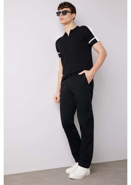 Regular Fit Normal Kesim Yazlık Düz Paça Chino Kanvas Pantolon D7349AX25SP